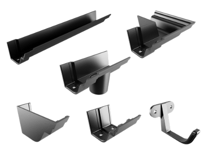 4.5" Painted Semi Gloss Black 