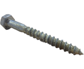 M8x75mm Hex Head Coach Screw Mild Steel DIN 571 Zinc Pl CR6