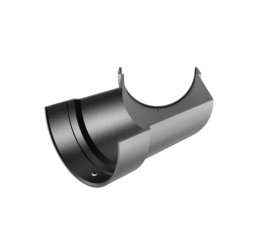 5"x3" Deepflow Half Round Gutter 135° Angle - Black