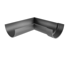 5"x3" Deepflow Half Round Gutter 90° Angle L/H