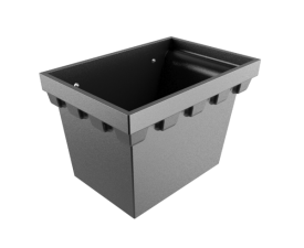 No.4 Castellated Rainwater Head 2.5" Outlet - Black