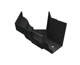 5"x4" Moulded Ogee Gutter Ext 135° Angle - Black