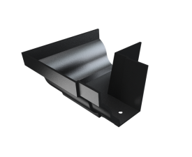 6"x4" Moulded Ogee Gutter Ext 90° Angle - Black
