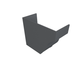 5"x4" Moulded Ogee Gutter Int Stopend - L/H