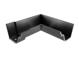 4.5" Notts Ogee Gutter Int 90° Angle - Black