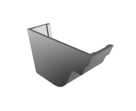 4.5" Notts Ogee Gutter Ext Stopend - L/H - Black