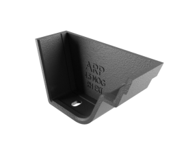 4.5" Notts Ogee Gutter Ext Stopend - R/H