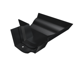 5" Vict Ogee Gutter Ext 90° Angle - Black
