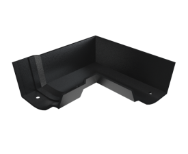 5" Vict Ogee Gutter Int 90° Angle - Black