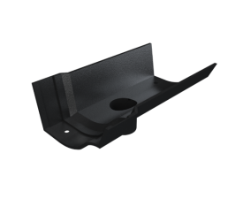 5" Vict Ogee Gutter Outlet 2.5" - Black