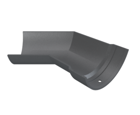 6" Plain Half Round Gutter 135° Angle L/H