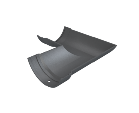 6" Plain Half Round Gutter 90° Angle