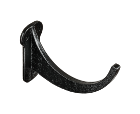 4" Plain Half Round Gutter Fascia Bkt - Black