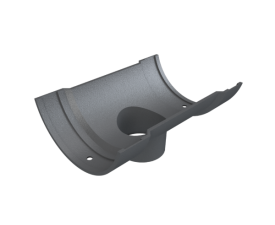 5" Plain Half Round Gutter Outlet 3"