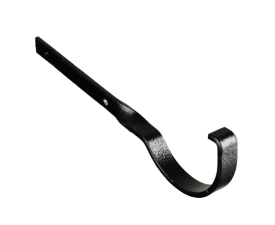 4'' Plain Half Round Rafter Bkt Side Fix - Galv - Black