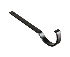 4'' Plain Half Round Rafter Bkt Top Fix - Galv - Black