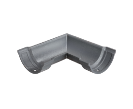 4.5" Beaded Half Round Gutter 90° Angle