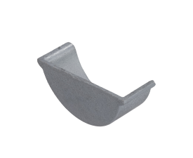 4.5" Beaded Half Round Gutter Int Stopend